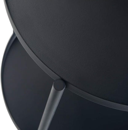SIMPLIHOME Monet Industrial 17 inch Wide Metal End Table in Black for the Living Room and Bedroom