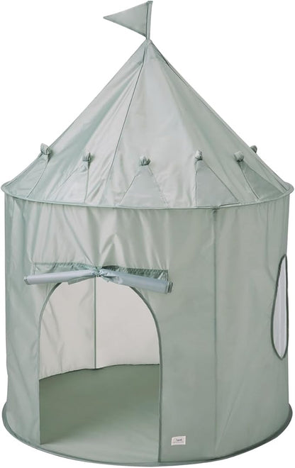 3 Sprouts Kids Play Tent - Sustainable Recycled Fabric – Fun Spacious Childs Playhouse for Indoor Games for Boys & Girls - Durable Fort Pop Up House for Toddlers & Children Age 3-10 - Green