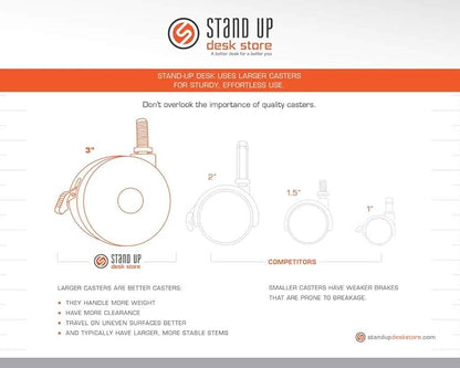 S STAND UP DESK STORE Crank Adjustable 2-Tier Standing Desk with Heavy Duty Steel Frame (Black Frame/Teak Top, 60 inch Wide)