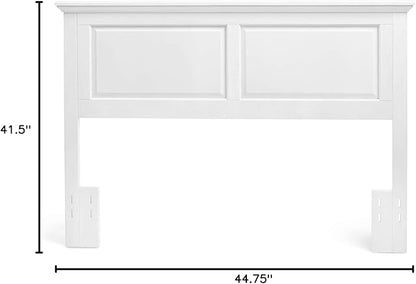 Mantua Arcadia Panel Headboard in Gloss White - Twin Size