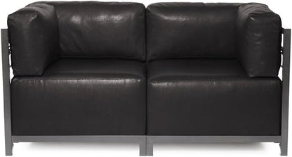 Howard Elliott Axis Chair with Cover for Both Indoor & Outdoor Seating, Cushioned Chair & Seating Titanium Frame Chair for Living Room, Office and Bedroom, 30.5 x 32.5 x 30 Inches, Avanti Black