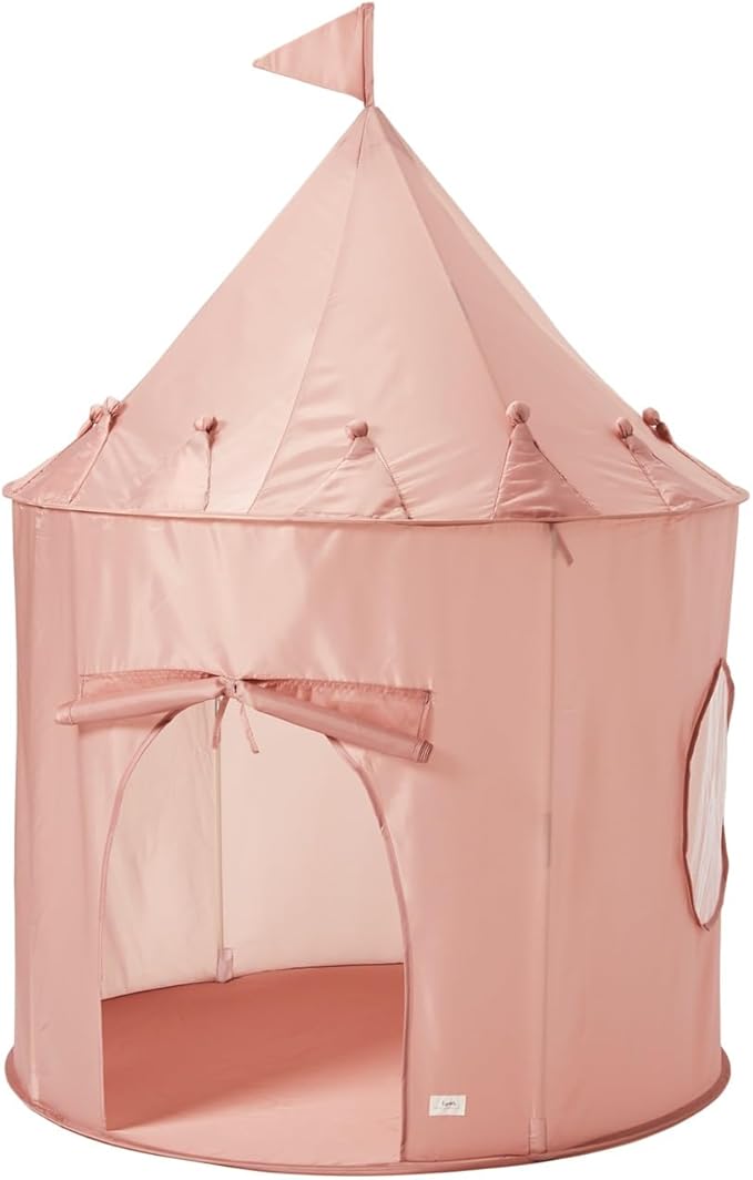 3 Sprouts Kids Play Tent - Sustainable Recycled Fabric – Fun Spacious Childs Playhouse for Indoor Games for Boys & Girls - Durable Fort Pop Up House for Toddlers & Children Age 3-10 - Pink