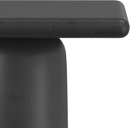 SIMPLIHOME Zachary Coffee Table 2-Piece Set - 42 inch Wide Cast Aluminum Square Living Room Tables in Graphite and Black Nickel, Contemporary Nesting Center Table Set with Flexible Style, Assembled