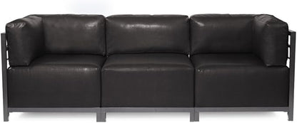 Howard Elliott Axis Chair with Cover for Both Indoor & Outdoor Seating, Cushioned Chair & Seating Titanium Frame Chair for Living Room, Office and Bedroom, 30.5 x 32.5 x 30 Inches, Avanti Black