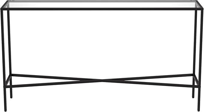 Henn&Hart Henley Console Table, 55" Wide, Black
