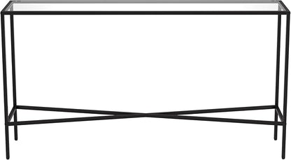 Henn&Hart Henley Console Table, 55" Wide, Black