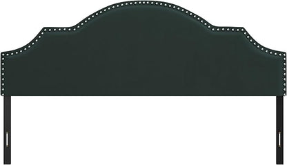 Hillsdale, Cynthia Upholstered King Adjustable Headboard, Green