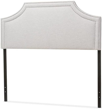 Maykoosh Eclectic Elegance Allure Modern and Contemporary Fabric Upholstered Headboard, Nailded Trim Head Board