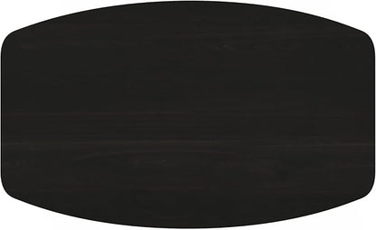 Furinno Simple Design Coffee Table, 2-Tier Modern Coffee Table with Lower Shelf, Round Corner Side Table, for Living Room, Bedroom, Home Office, Espresso
