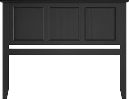 Scurrty Antique Style Wood Headboard Queen Size, Modern Headboard with Vintage Wood Frame, Bedroom Furniture (Black)