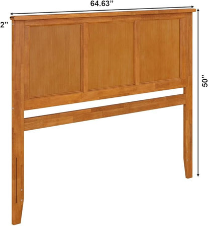 Beachy Beauty Solid Wood Panel Headboard in Light Toffee