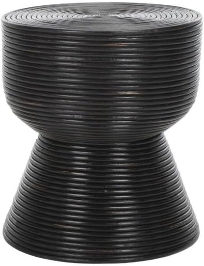 SAFAVIEH Home Collection Heimdall Distressed Black Accent Table for Living Room, Bedroom, Home Office, Foyer (Fully Assembled)