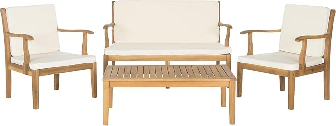 SAFAVIEH 4-Piece Outdoor Collection Fresno Patio Set