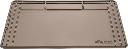 WeatherTech SinkMat – Waterproof Under Sink Liner Mat for Kitchen Bathroom – 28” x 19” Inches - Durable, Flexible Tray – Home undersink Organizer Must Haves, Tan