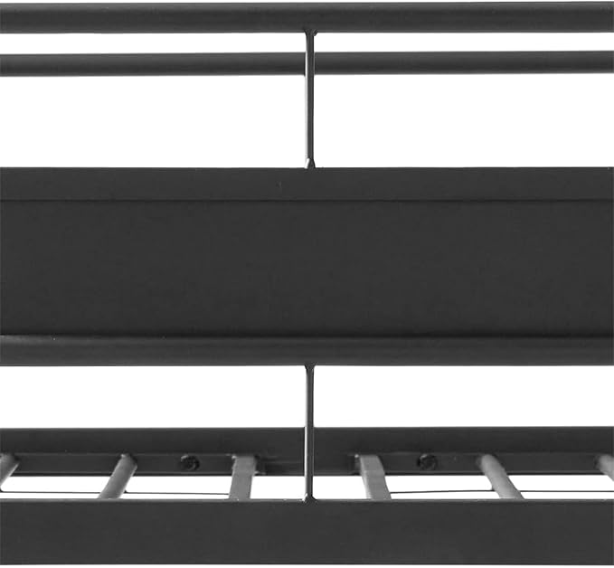 Stronger & Higher Quality Heavy Duty Bunk Bed Queen Over Queen Size Bunkbed, Thickened Safer More Stable Steel Metal Queen Bunk Bed (Faster Assembly) (Queen Over Queen-1)