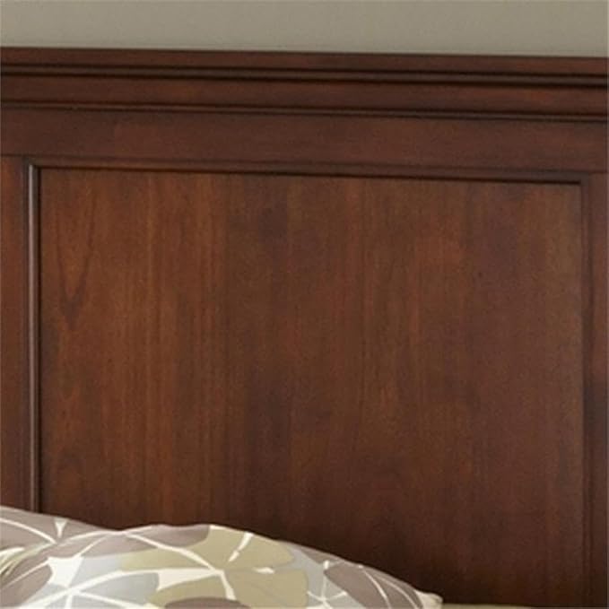BOWERY HILL Traditional Wood Queen Headboard in Brown Finish