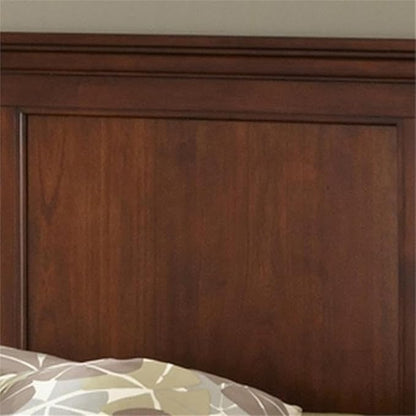 BOWERY HILL Traditional Wood Queen Headboard in Brown Finish