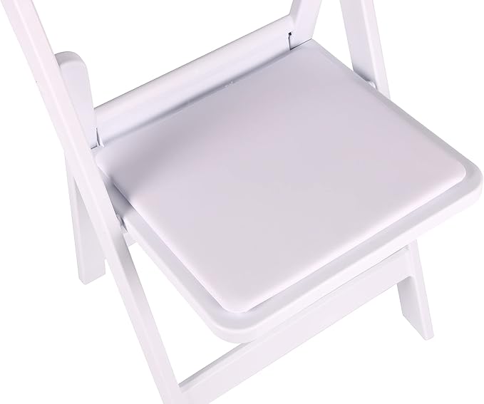 BTEXPERT Resin Folding Chair Vinyl Padded Seat Indoor Outdoor Lightweight Set for Home Event Party Picnic Kitchen Dining Church School Weddings