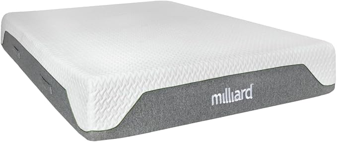 Milliard 10-Inch Memory Foam Queen Size Mattress, Pressure-Relieving - Firm Memory Foam Mattress, Best Mattress for Classic Comfort, Restful Sleep - Soft Memory Foam Mattress