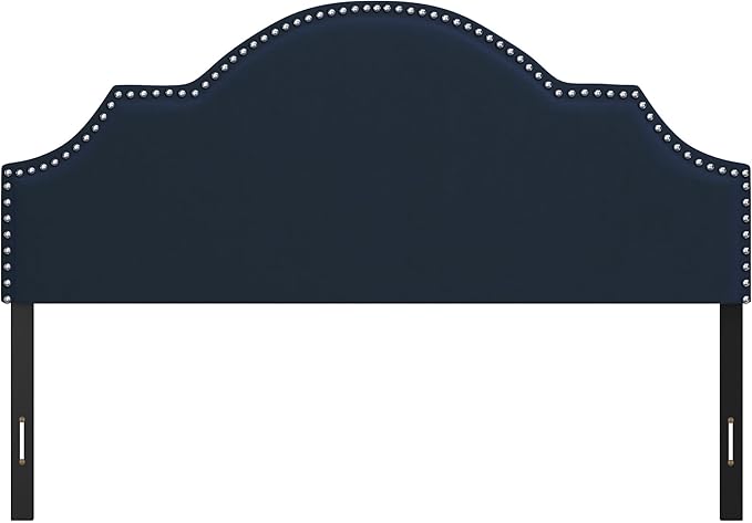 Hillsdale, Cynthia Upholstered Full/Queen Adjustable Headboard, Navy
