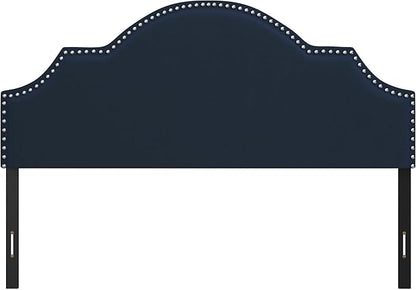 Hillsdale, Cynthia Upholstered Full/Queen Adjustable Headboard, Navy