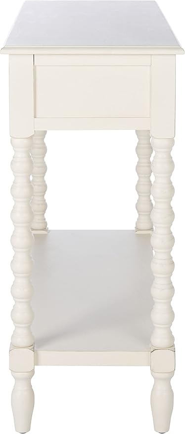 SAFAVIEH Home Collection Athena Distressed White 2-Drawer Console Table