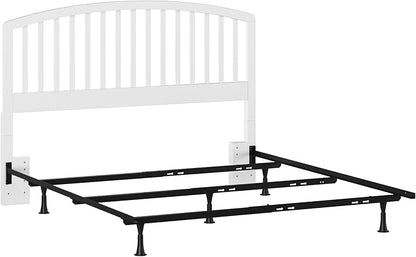 Hillsdale Carolina Headboard with Bed Frame, Full/Queen, White