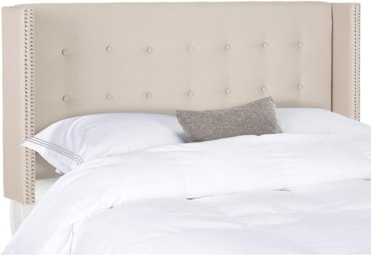 SAFAVIEH Headboard Collection Keegan Headboard, Queen, Taupe