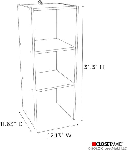 ClosetMaid 8953 Stackable 31-inch Vertical Organizer, White