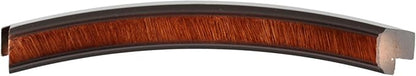 OVALCREST Oval Beveled Wall Mirror for Home Decor - Toronto Style - Vintage Walnut - 26" x 20"
