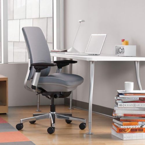 Steelcase Amia Office Chair - Most Comfortable Sit - 4 Points of Adjustability - Ergonomic Desk Chair - Upper Back Support - Adjustable Lumbar Support - Buzz2 Black Fabric