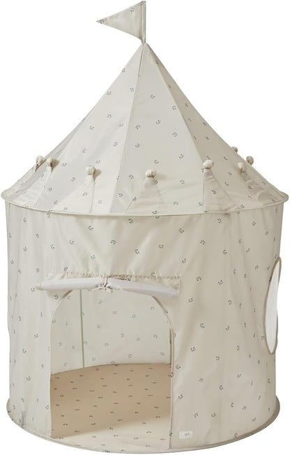 3 Sprouts Kids Play Tent - Sustainable Recycled Fabric – Fun Spacious Childs Playhouse for Indoor Games for Boys & Girls - Durable Fort Pop Up House for Toddlers & Children Age 3-10 - Blueberry Taupe