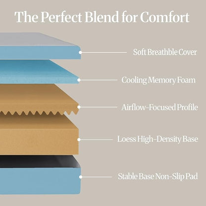 LIFEMENT Basic Twin Cooling Gel Infused Memory Foam Mattress in a Box | Medium Firm Bed, Fiberglass Free, Certified Pressure Relief Foam, Cooling Comfort Sleep, 6 Inch