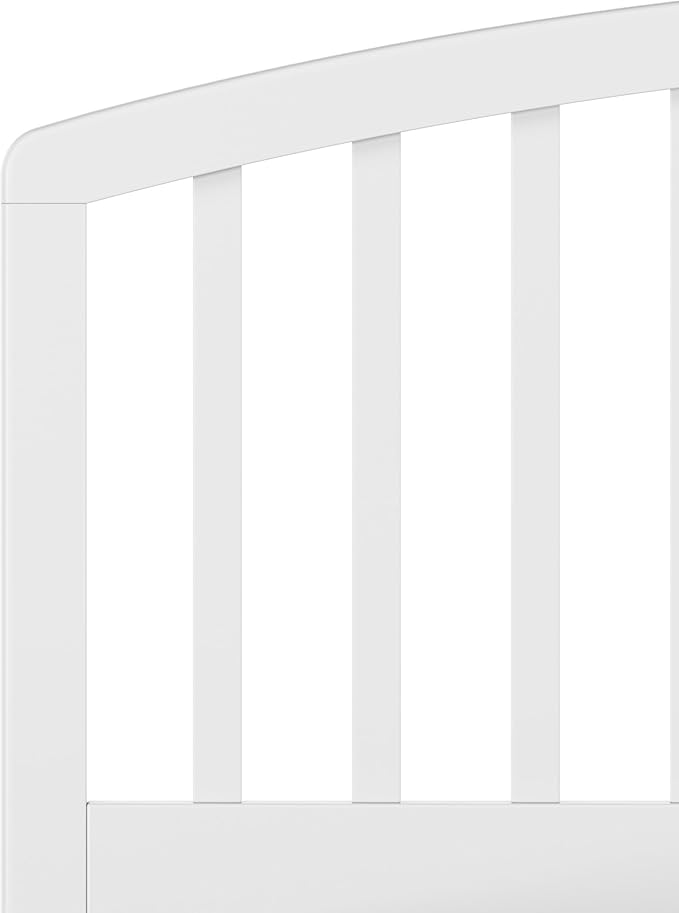 Hillsdale Carolina Headboard with Bed Frame, Full/Queen, White