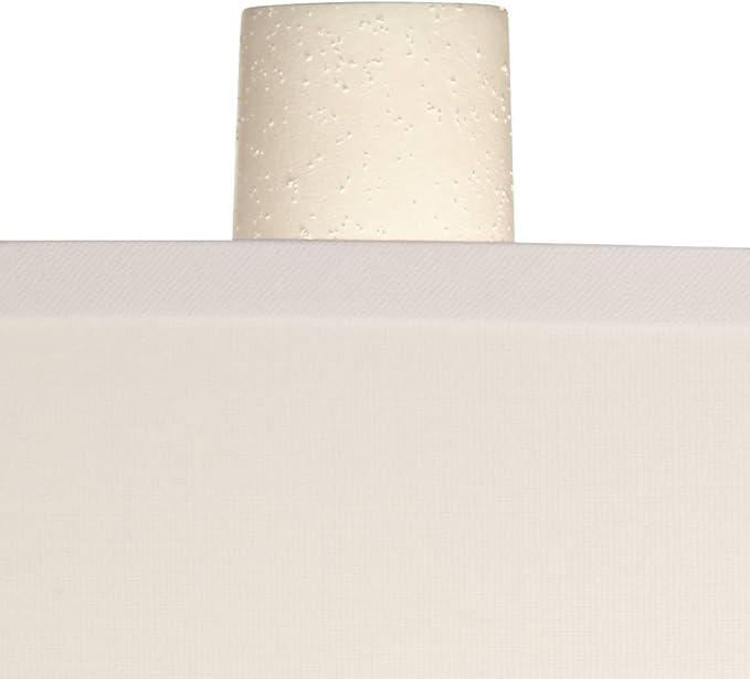 Possini Euro Design Athena 30 3/4" Tall Open Circle Large Mid Century Modern End Table Sculptural Lamp Pull Chain White Finish White Shade Living Room Bedroom Bedside Nightstand House Office Home