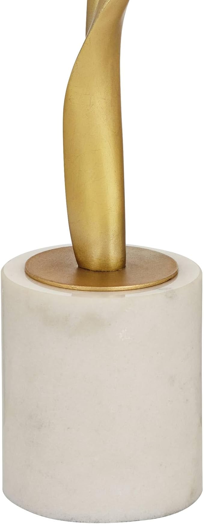 Possini Euro Design Montrose 31 3/4" Tall Sculpture Large Modern Glam Luxury End Table Lamp Pull Chain Gold Finish Marble Single Off-White Shade Living Room Bedroom Bedside Nightstand House Office