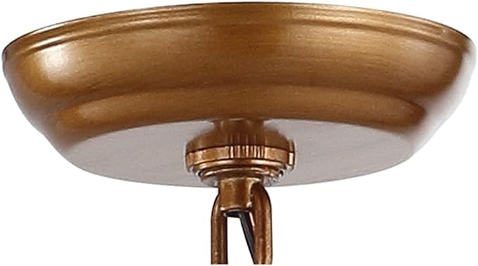 JONATHAN Y JYL7436B Pagoda Lantern Dimmable Adjustable Metal LED Pendant Classic Traditional Farmhouse Dining Room Living Room Kitchen Foyer Bedroom Hallway, 12 in, Antique Gold