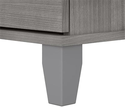 Pemberly Row 2 Drawer Lateral File Cabinet in Platinum Gray - Engineered Wood
