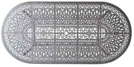 Elizabeth Cast Aluminum Powder Coated 7pc Outdoor Patio Dining Set with 42" X 72" Oval Table - Antique Bronze
