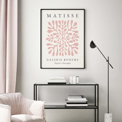 Matisse Wall Art Decor Set of 3,Abstract Matisse Wall Art Exhibition Posters,Unframed Pink Tree Wall Art,Truly Quality Canvas Prints for 11x14in,Art Poster Decoration for Kitchen,