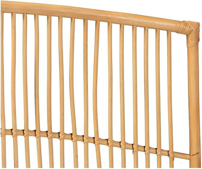 Maykoosh Bohemian Bliss Brown Rattan Modern Marvel Size Wall-Mount Headboard