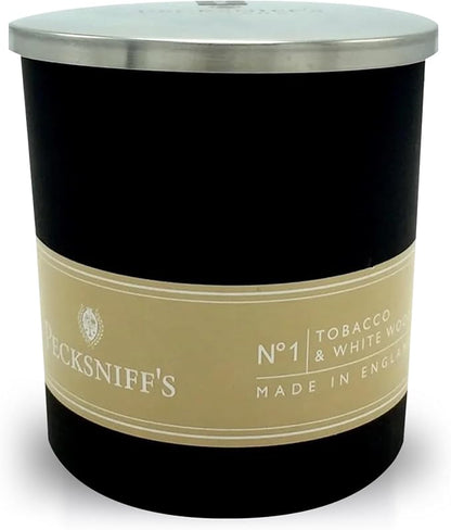 Pecksniffs Tobacco & White Wood Scented Candle | 1 Wick, 100g/3.5oz