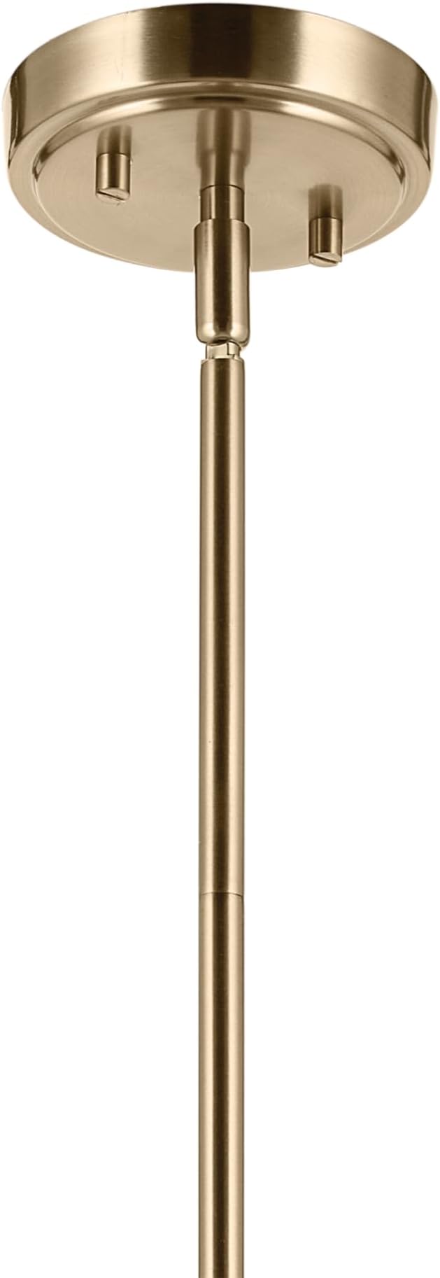 KICHLER Ophira 1-Light Pendant, Global Boho Light with Jute Shade in Champagne Bronze, Sloped Ceiling Compatible, for Kitchen or Foyer (16.75" x 22"), 52734CPZ