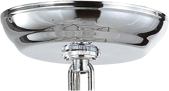 JONATHAN Y JYL7436C Pagoda Lantern Dimmable Adjustable Metal LED Pendant Classic Traditional Farmhouse Dining Room Living Room Kitchen Foyer Bedroom Hallway, 12 in, Chrome