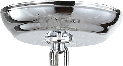 JONATHAN Y JYL7436C Pagoda Lantern Dimmable Adjustable Metal LED Pendant Classic Traditional Farmhouse Dining Room Living Room Kitchen Foyer Bedroom Hallway, 12 in, Chrome