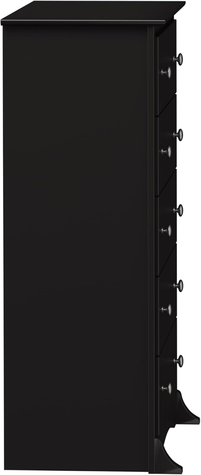 Prepac Sonoma Superior 5-Drawer Dresser for Bedroom - Spacious and Stylish Chest of Drawers, Measuring 17.75"D x 31.5"W x 44.75"H, In Black Finish