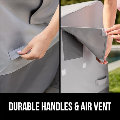 GORILLA GRIP Waterproof Large Outdoor Patio Sofa Cover, 90 Inch, Adjustable Furniture Covers Sets for Winter, Keep Cushions Dry, Protects from Sun, Snow, Rain, Windproof, UV Coated, 1 Pack