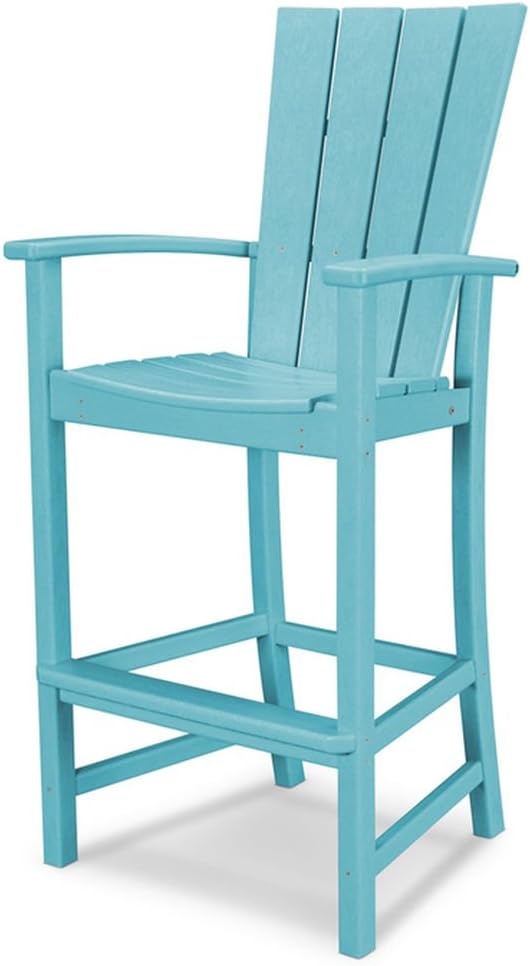 POLYWOOD® Quattro Adirondack Bar Chair in Aruba