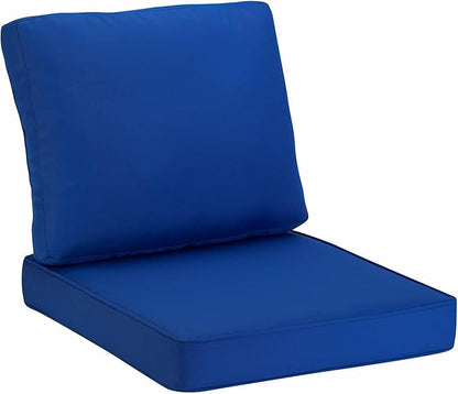 JMGBird Outdoor Chair Cushion Tufted Pillow, Deep Seat Outdoor Cushion Set 19"x19" Seat Cushions for Outdoor Furniture