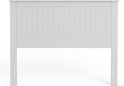 Glenwillow Home Wainscott Wood Panel Headboard in White - Full Size